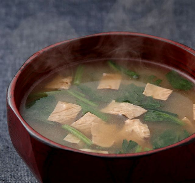 湯波とほうれん草のフリーズドライ味噌汁 | 日光味噌 | 上澤梅太郎商店